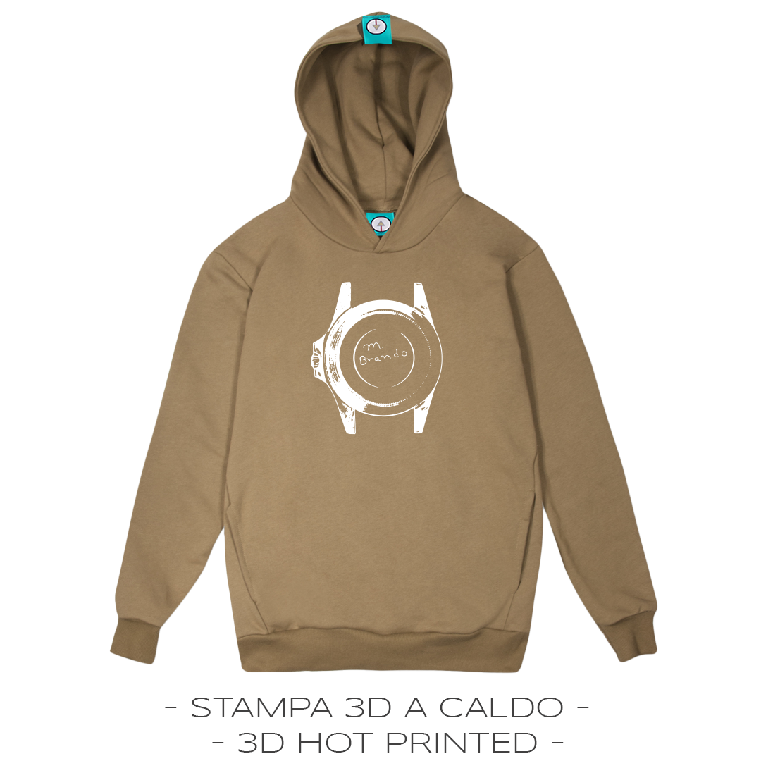 BRANDO | felpa cappuccio colors